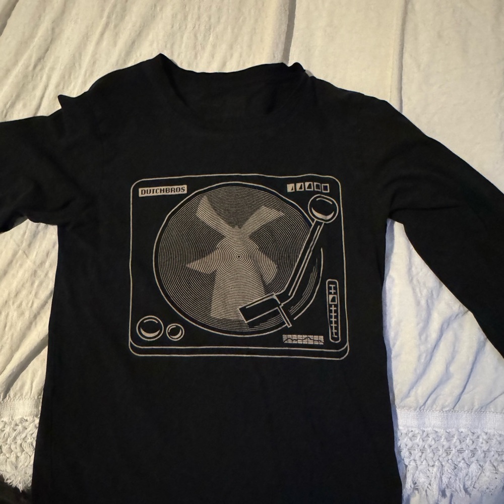 Dutch Bros Black Graphic Long Sleeve Shirt